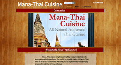 Desktop Screenshot of manathaicuisine.com